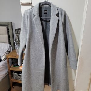 Zara gray peacoat - brand new!